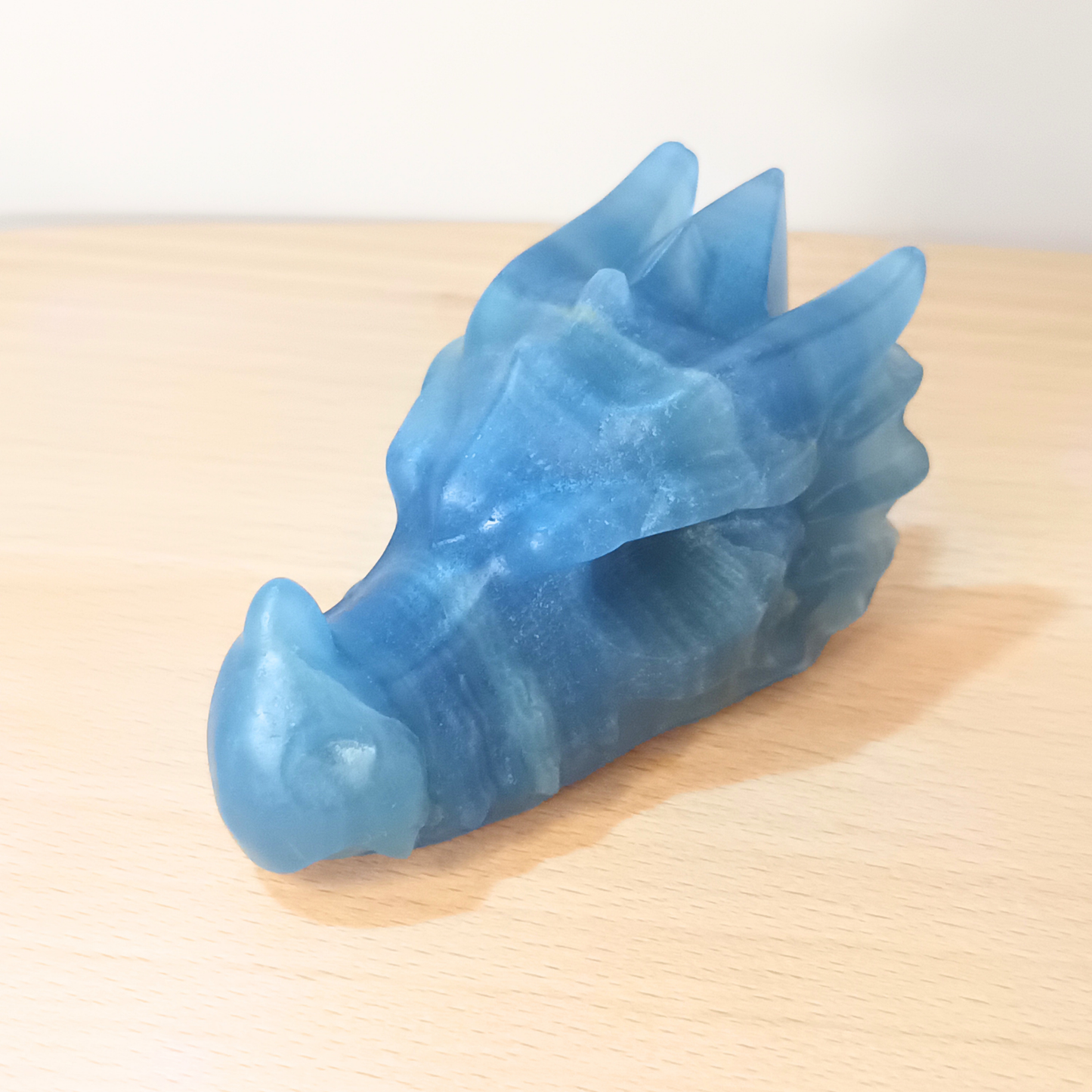 Lemurian Aquatine Blue Calcite Dragon
