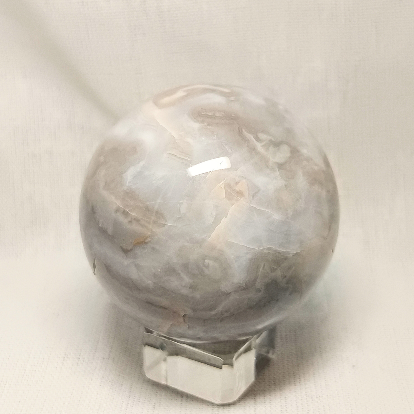 Grey-Banded Agate Sphere I