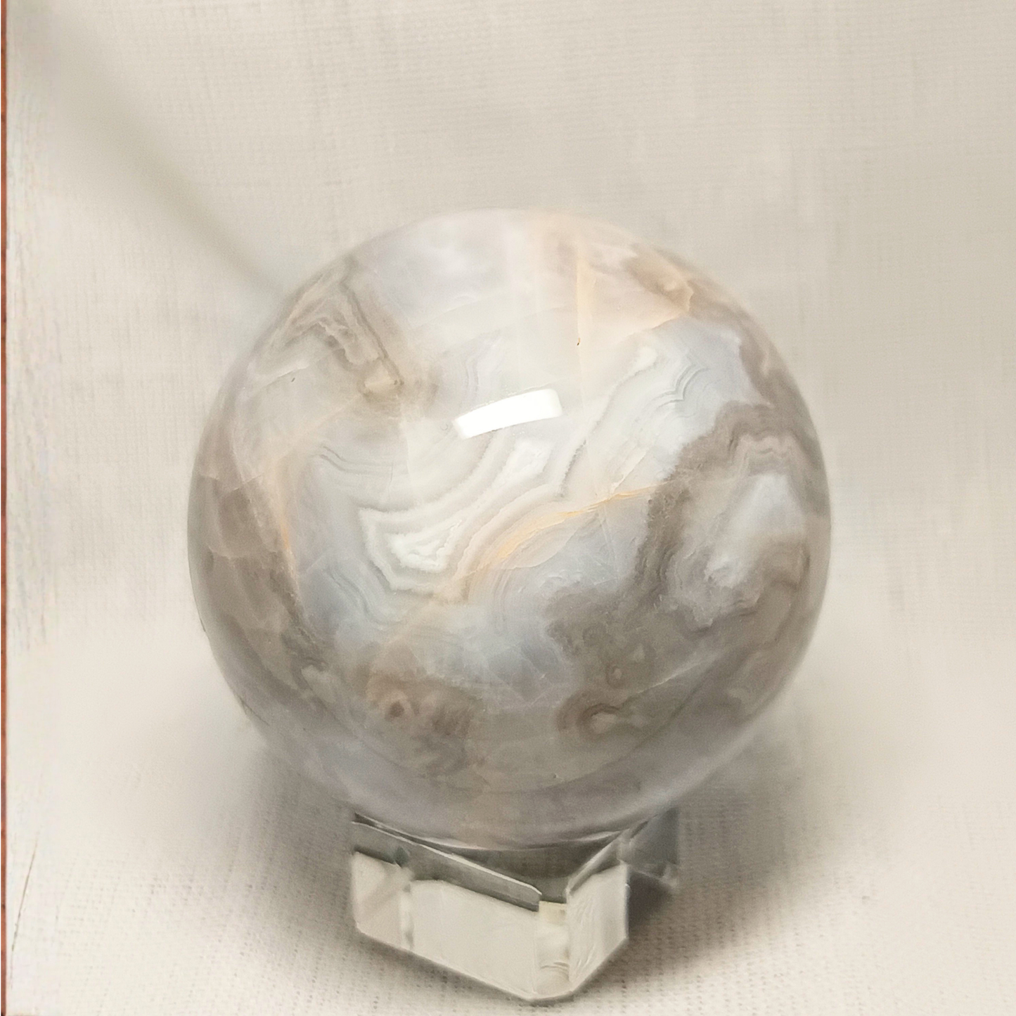 Grey-Banded Agate Sphere I
