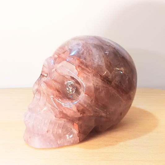 Fire Quartz Skull