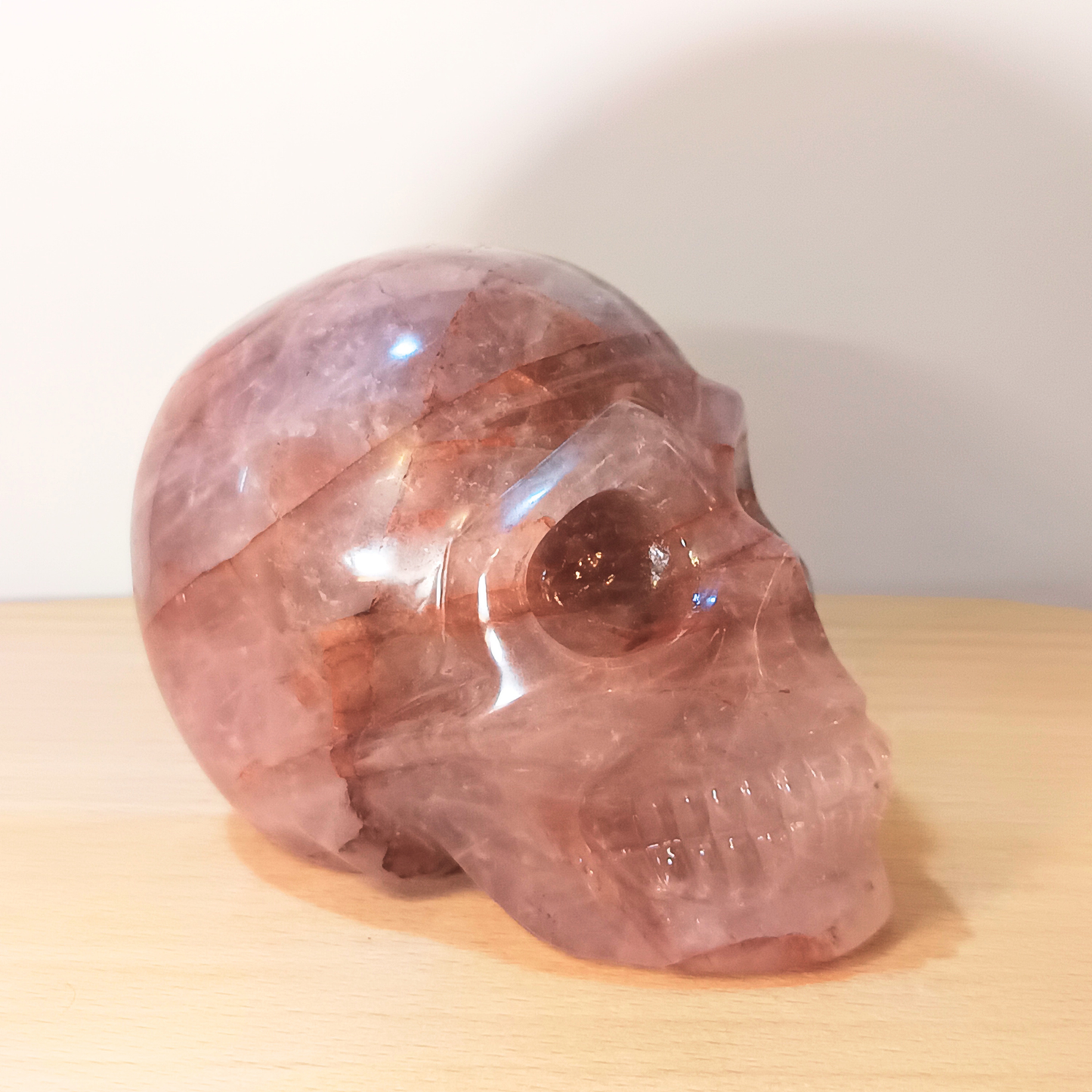 Fire Quartz Skull