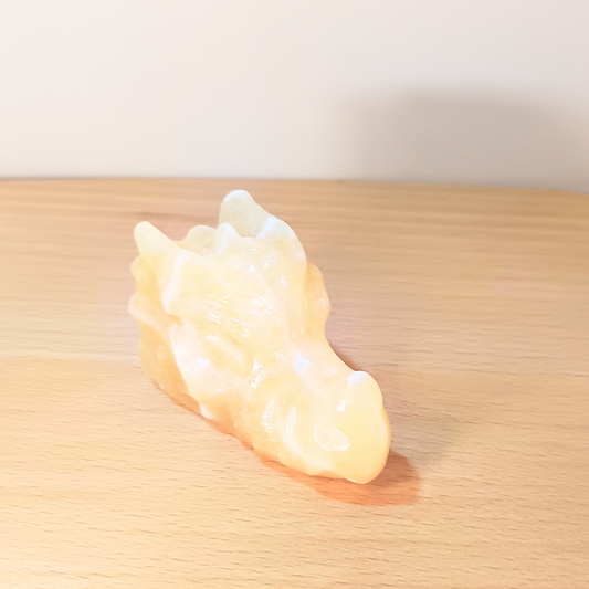 Orange Calcite Dragon