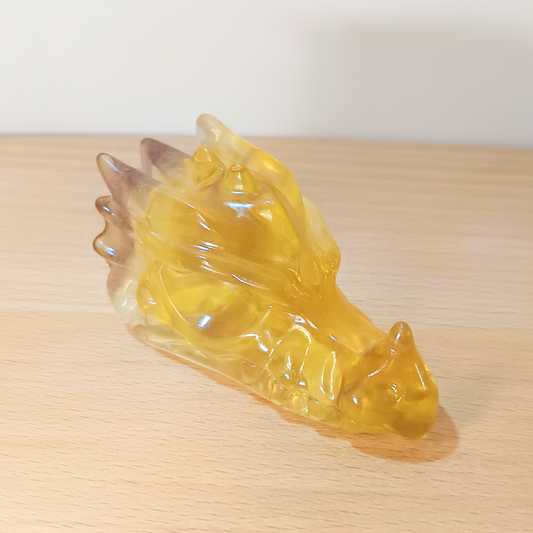 Yellow Fluorite Dragon I