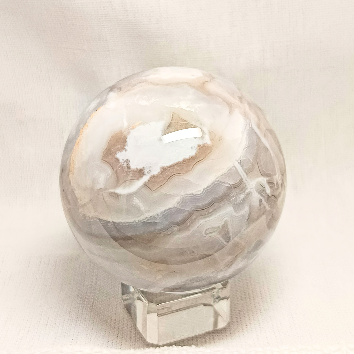 Grey-Banded Agate Sphere II