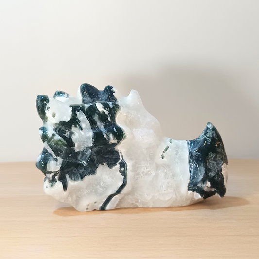 Moss Agate Dragon